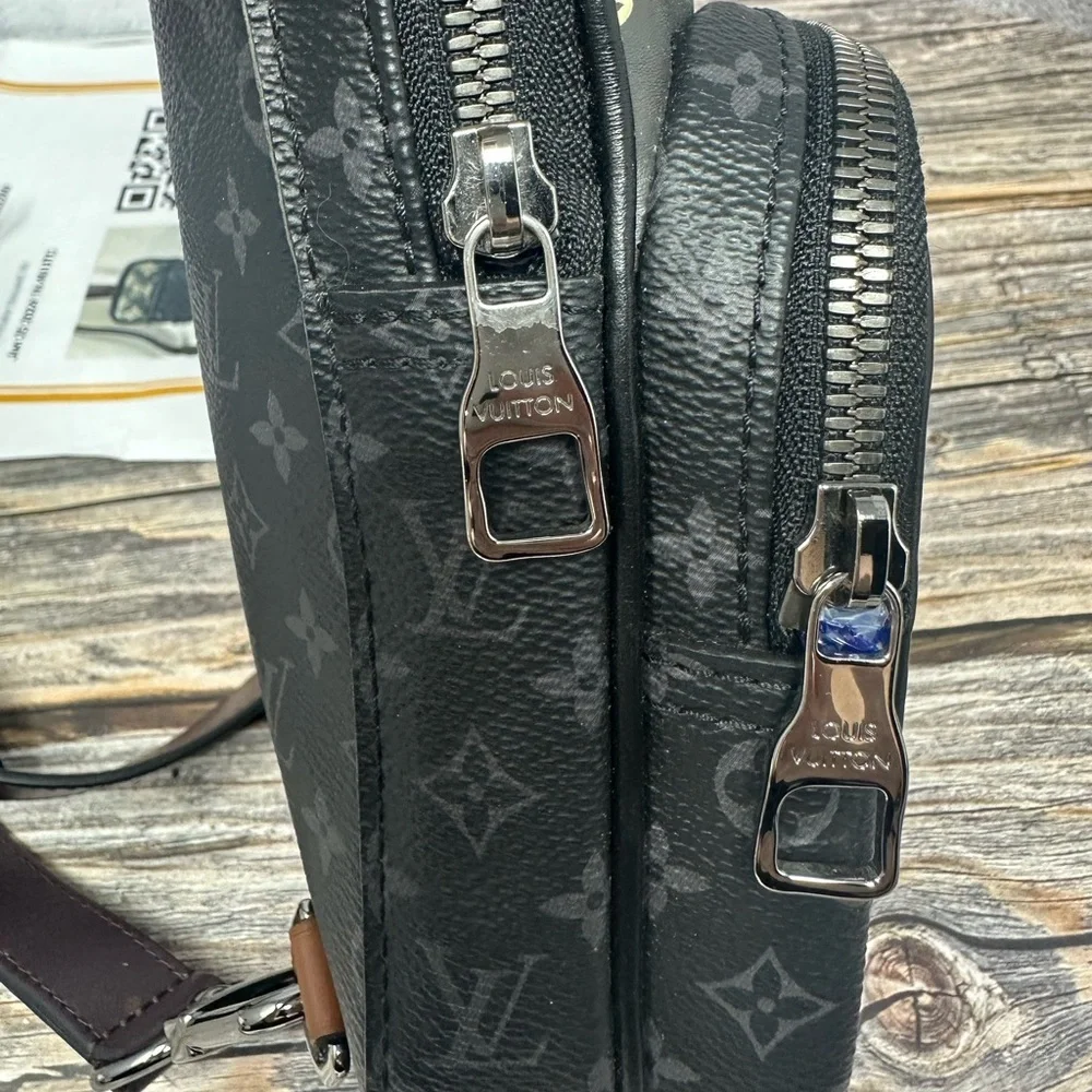 Louis Vuitton Monogram Eclipse Patchwork Amazone Sling Bag EUC​